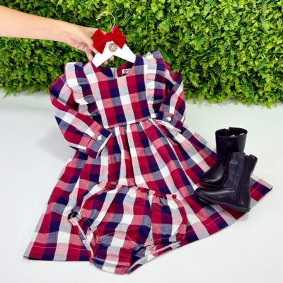 Vestido Xadrez Mel