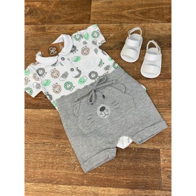 Conjunto Leãozinho Body e Short