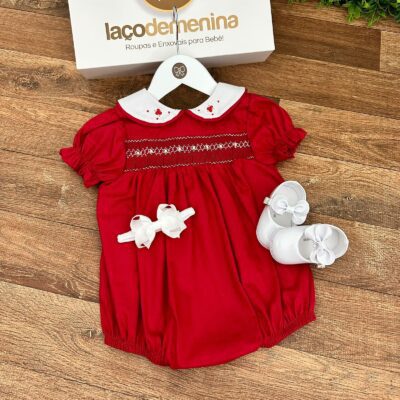 Pimpão Ponto Smock Vermelho
