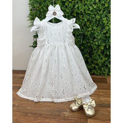 Vestido Floral Lese com Babados