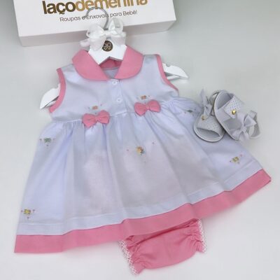 Vestido Nicole Rosa com Calcinha