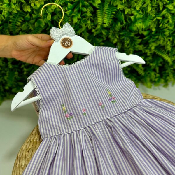 Vestido Melinda Listrado Lavanda - Imagem 2