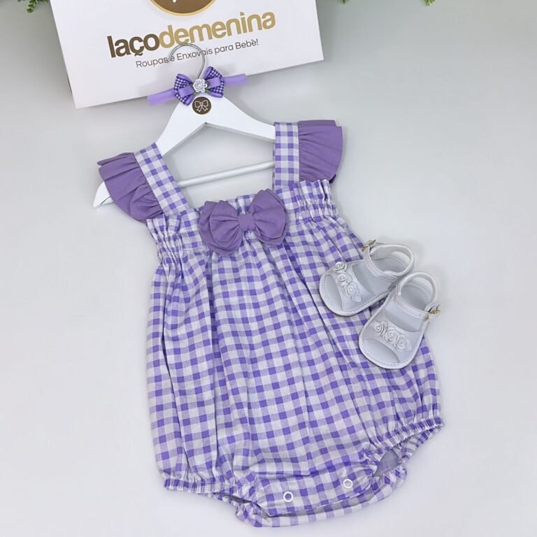 Pimpão Valentina Xadrez Lavanda