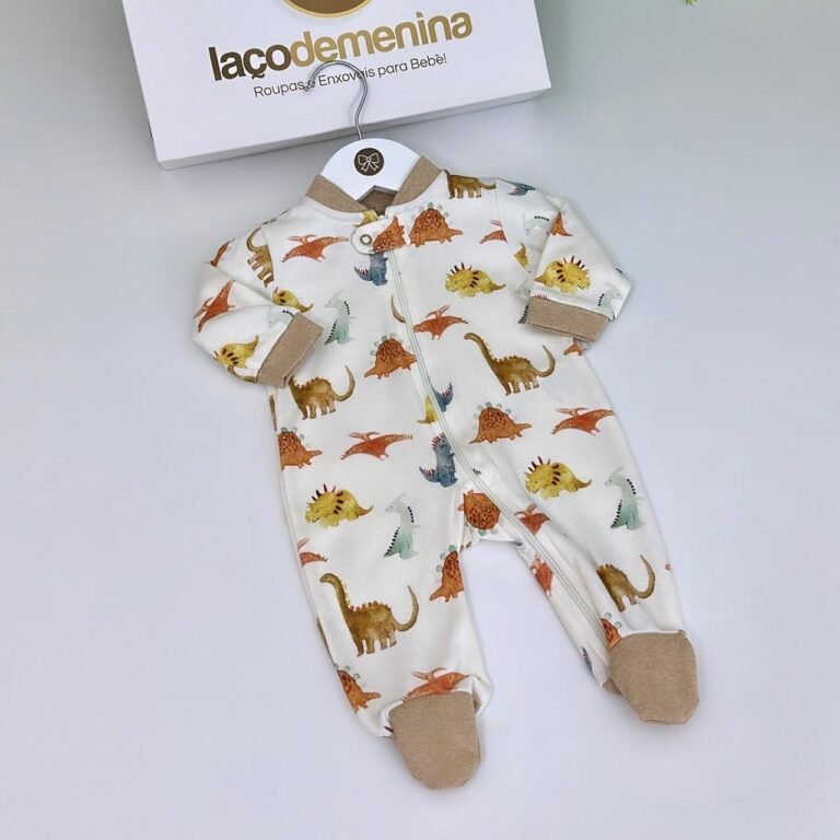 Macacão Pijama Linha Premium Dinossauros