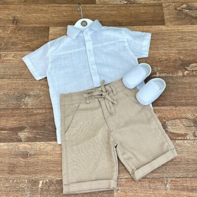 Conjunto Henry Bege e Branco