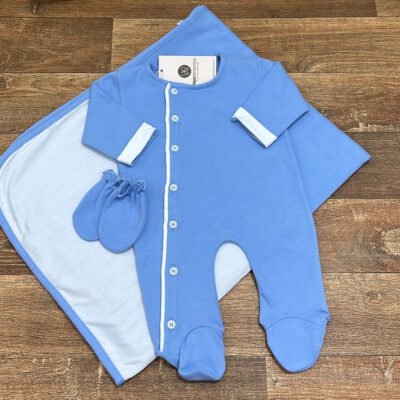 Saída Maternidade Pedro Azul - De R$ 249,90 Por R$ 189,90