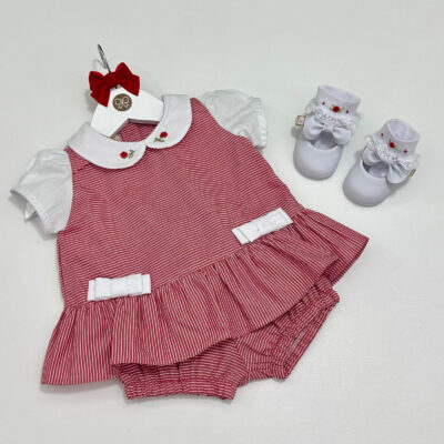 Conjunto Dalila Vermelho Listrado