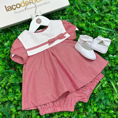 Conjunto Dandara Vermelho Listrado