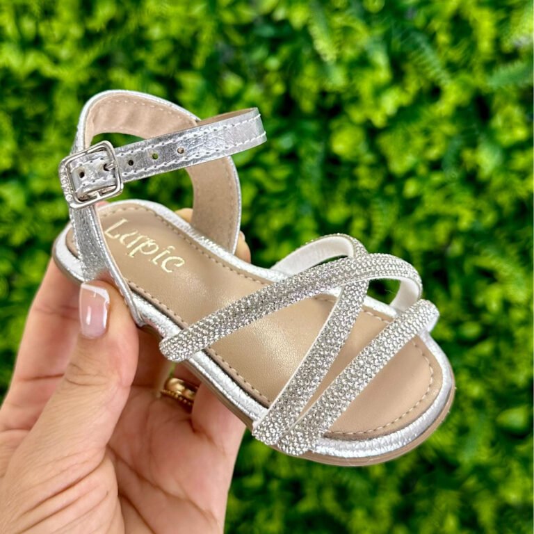 Sandália Strass Lupie® Prateada