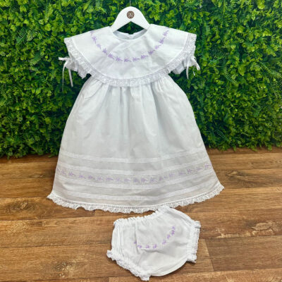 Vestido Batizado Martina Branco