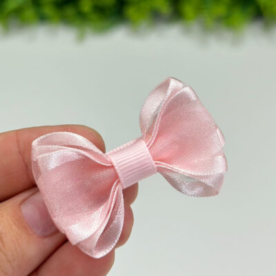 Lacinho Organza Rosa Claro