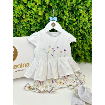 Conjunto Batinha Marina Floral