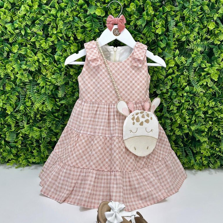 Vestido Francine Rosa Chá