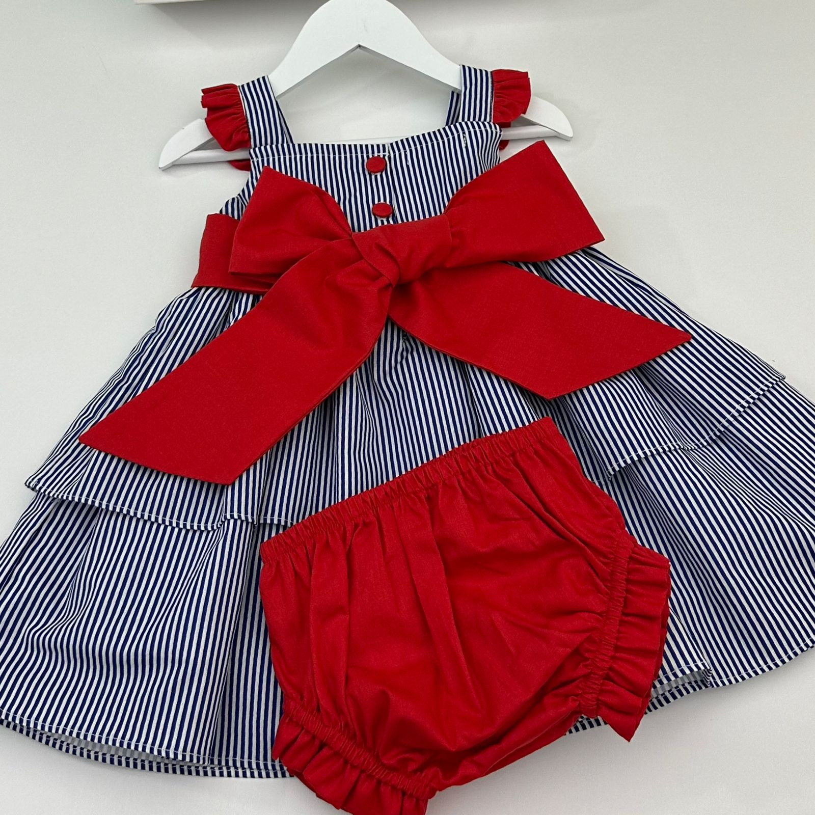 Vestido Pietra Listrado Azul Marinho - Imagem 3