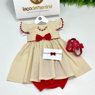 Vestido Vivian Bege