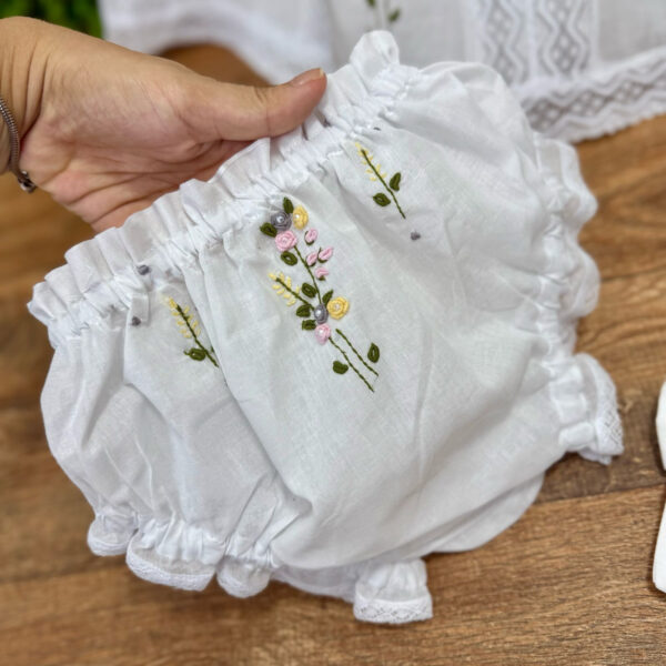 Vestido Renda Paraibana Bordado Rococó com Acessórios - Imagem 2