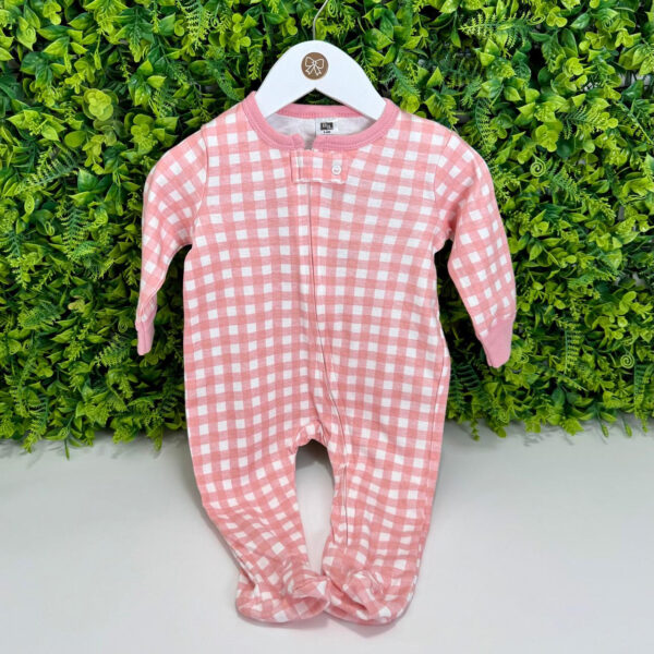 Pijama Rosa Estampa Xadrez