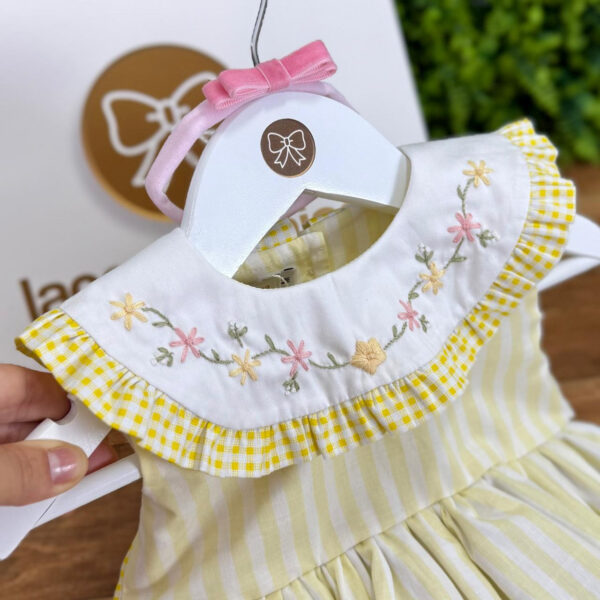 Vestido Elisa Amarelo Listrado - Imagem 2