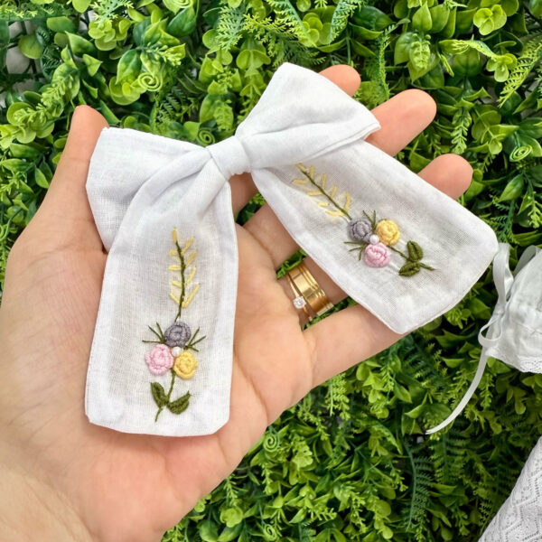 Vestido Renda Paraibana Bordado Rococó com Acessórios - Imagem 3