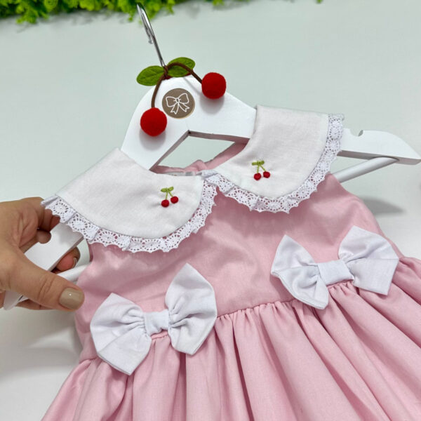 Vestido Cerejinha Rosa - Imagem 2