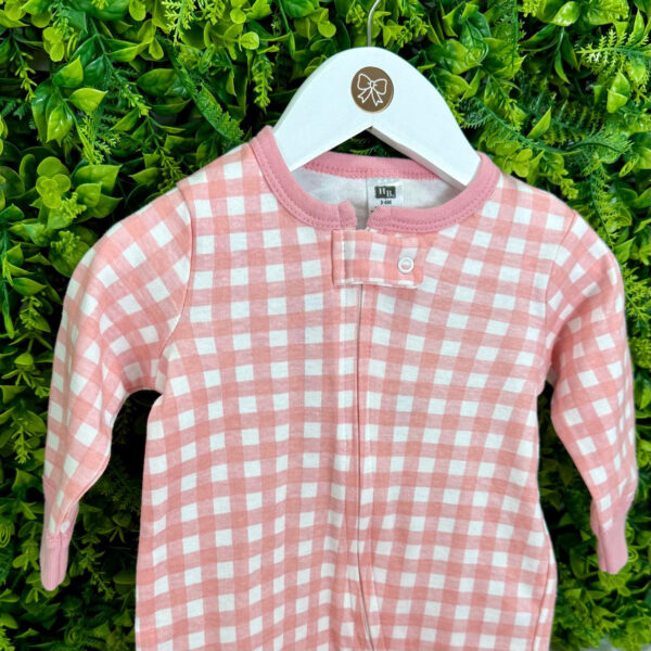 Pijama Rosa Estampa Xadrez - Imagem 2