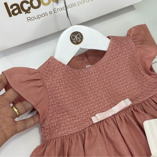 Vestido Nayla Rosa Chá - Imagem 2