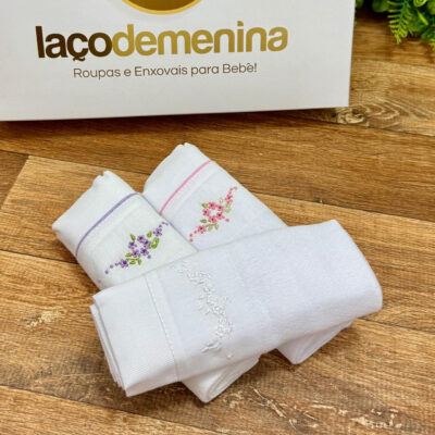 Kit Fraldas de Ombro Floral