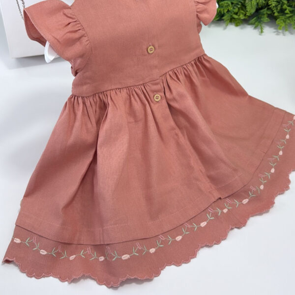 Vestido Nayla Rosa Chá - Imagem 3