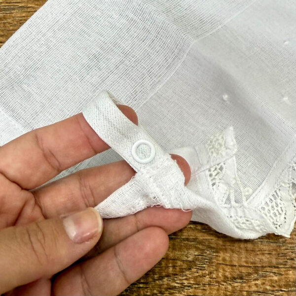 Pano de Chupeta Bico de Renda Renascença - Imagem 2
