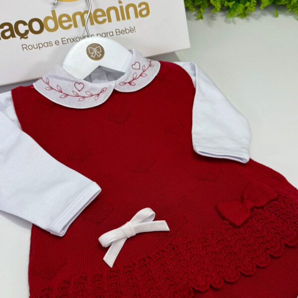 Conjunto Isabel em Tricô Vermelho - Imagem 2