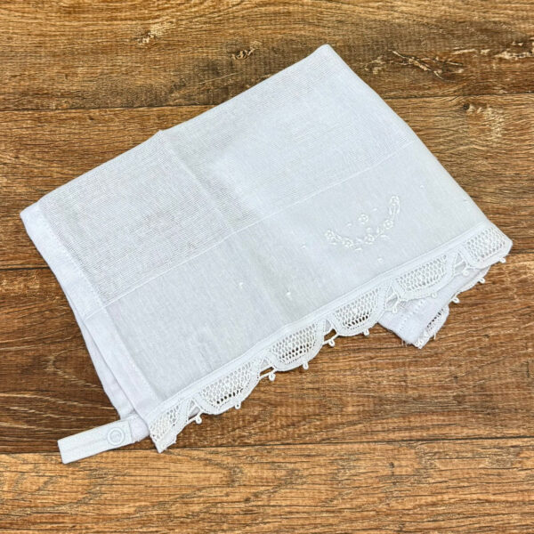 Pano de Chupeta Bico de Renda Renascença