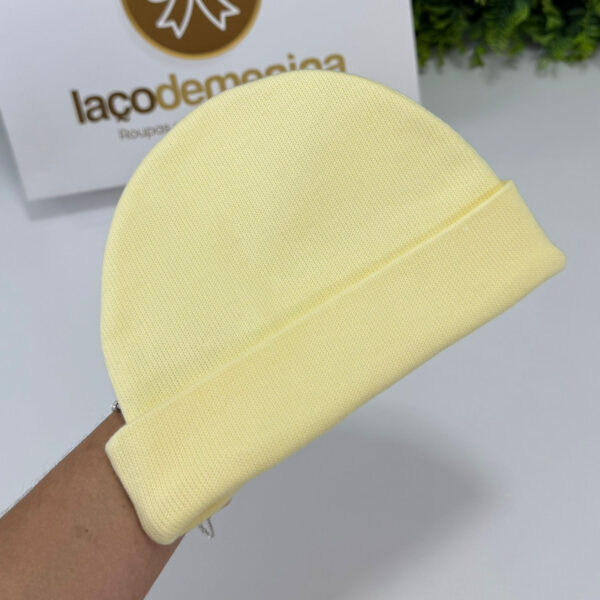 Kit Touca e Luvinhas Amarelo - Imagem 2