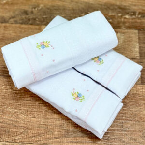 Kit Fraldas de Ombro Bordado Rococó