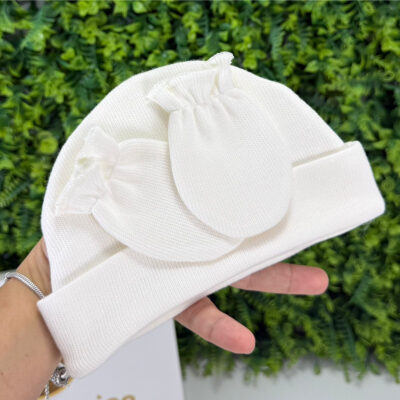 Kit Touca e Luvinhas Off-White