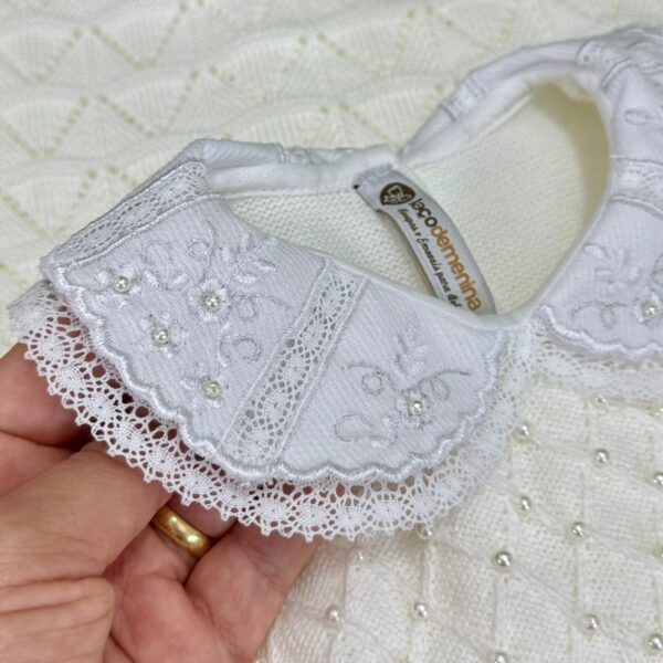 Saída Maternidade Romana Off-White - Imagem 3