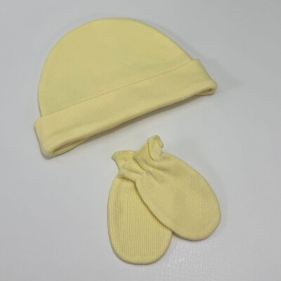 Kit Touca e Luvinhas Amarelo