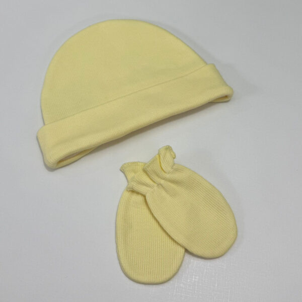 Kit Touca e Luvinhas Amarelo
