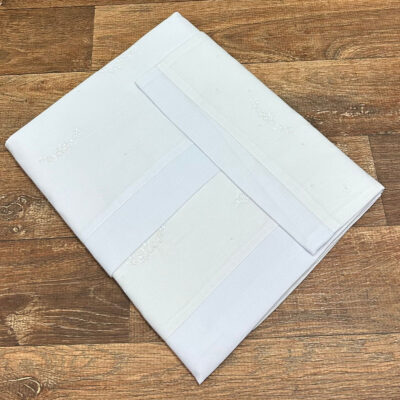 Kit Berço Branco Bordado Manual