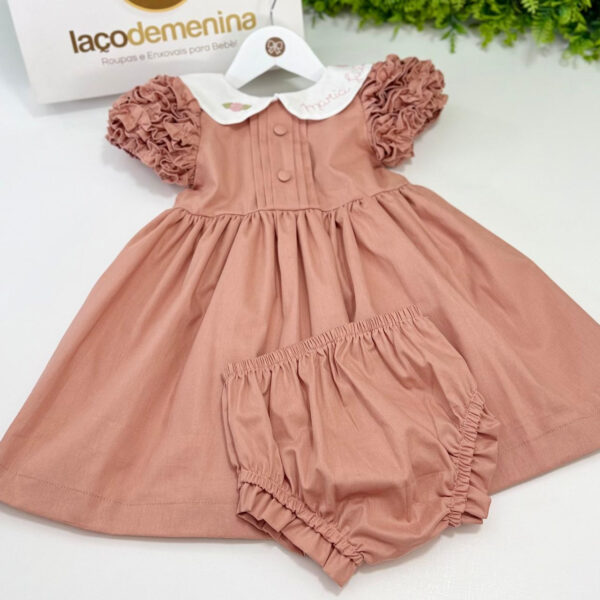 Vestido Festa Rosa Chá (Encomenda) - Imagem 2
