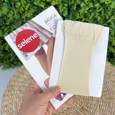 Meia Calça Selene® Off-White Fio 20