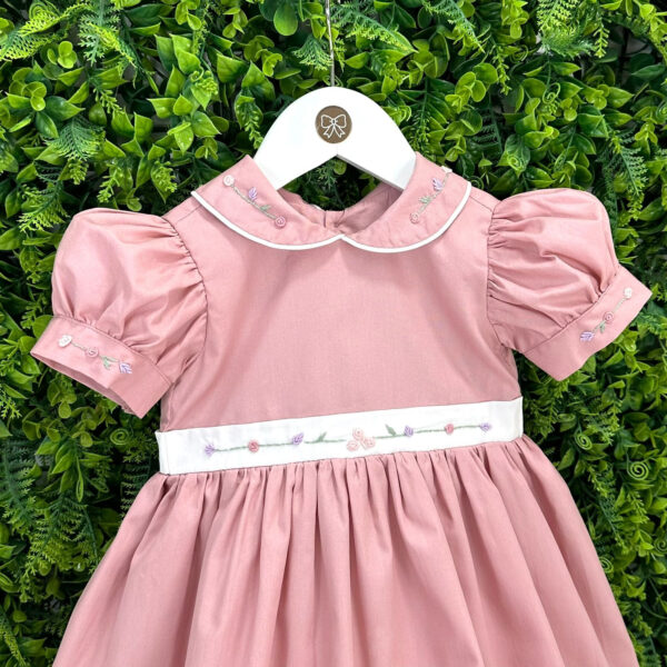 Vestido Festa Serena Rosa Chá - Imagem 2