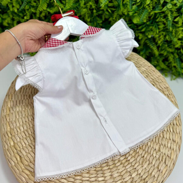 Conjunto Vicky Xadrez Vermelho - Imagem 4