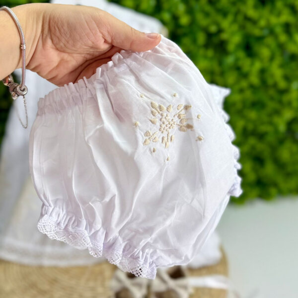 Vestido Renda Paraibana Bordado Dourado - Imagem 4