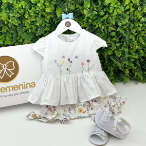 Conjunto Batinha Marina Floral