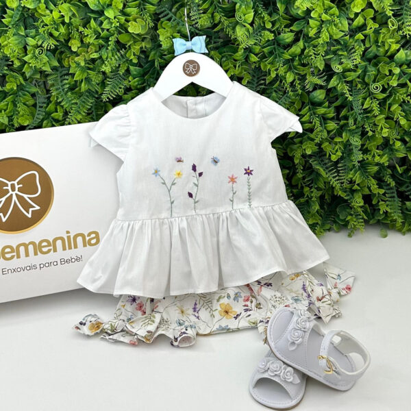 Conjunto Batinha Marina Floral