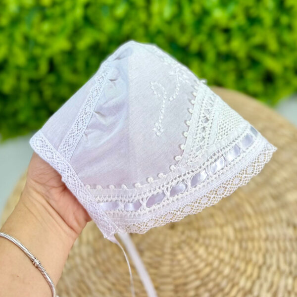 Touca Batismo Maria - Imagem 2