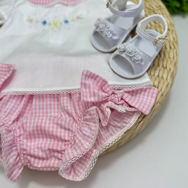 Conjunto Vicky Xadrez Rosa - Imagem 2