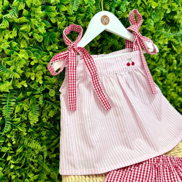 Conjunto Batinha Cerejinha com Shortinho - Imagem 3