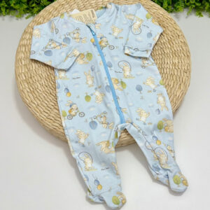 Pijama Azul Estampa Coelhinhos