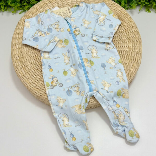 Pijama Azul Estampa Coelhinhos